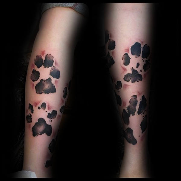 tatuaje huella pisada perro 09