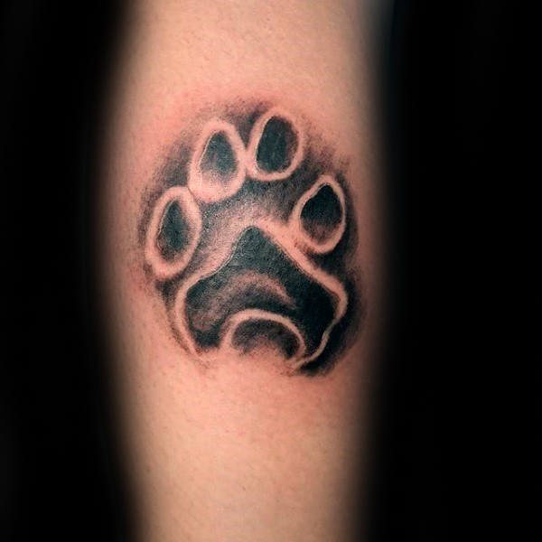 tatuaje huella pisada perro 126