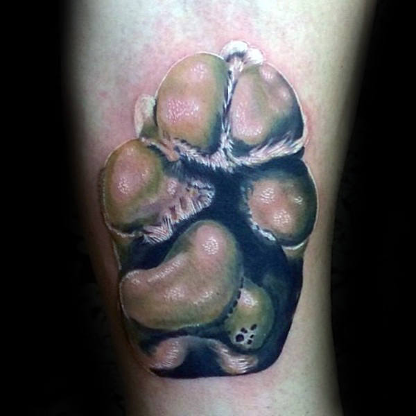 tatuaje huella pisada perro 132