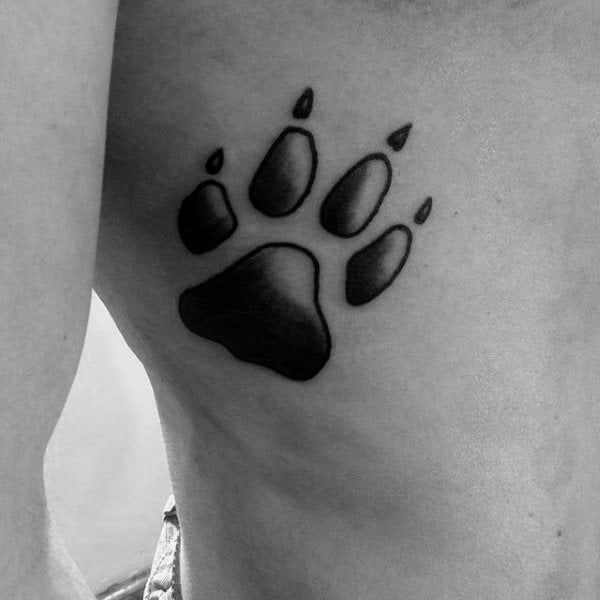 tatuaje huella pisada perro 156