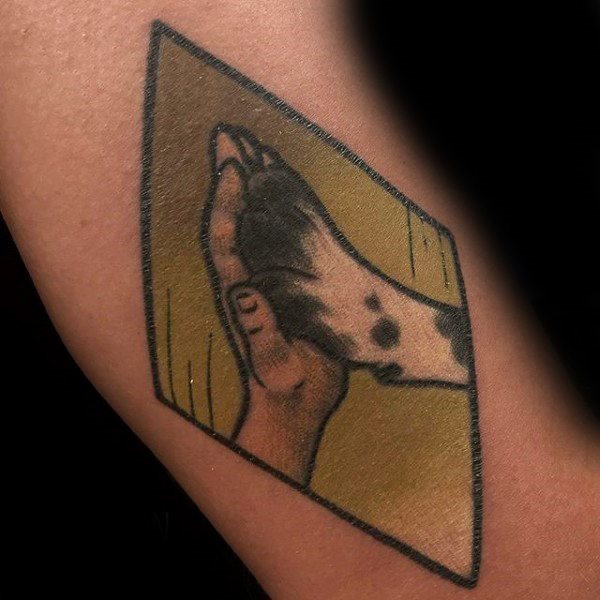 tatuaje huella pisada perro 69