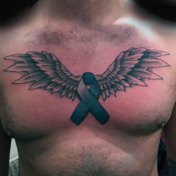tatuaje lazo contra cancer 129