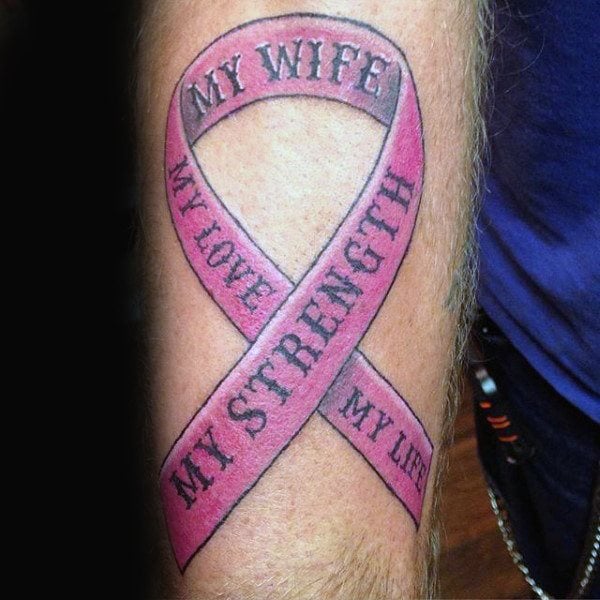 tatuaje lazo contra cancer 204
