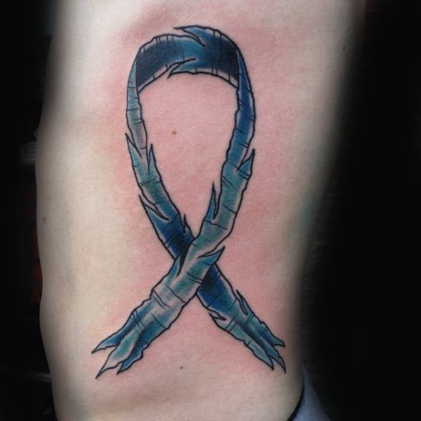 tatuaje lazo contra cancer 27