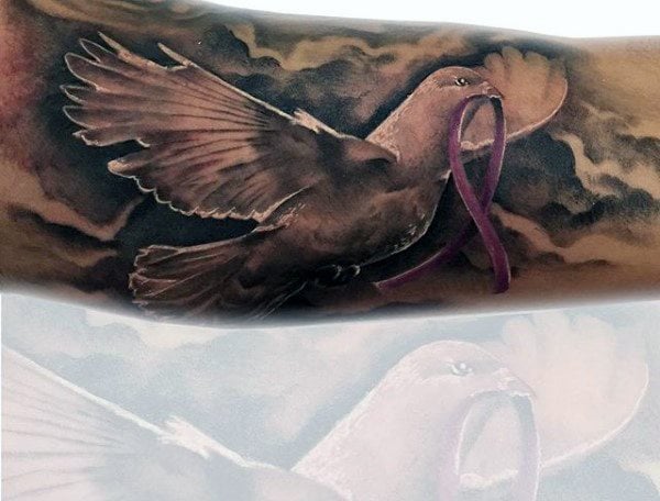 tatuaje lazo contra cancer 39