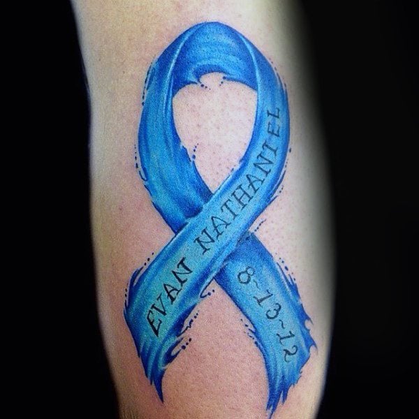 tatuaje lazo contra cancer 48