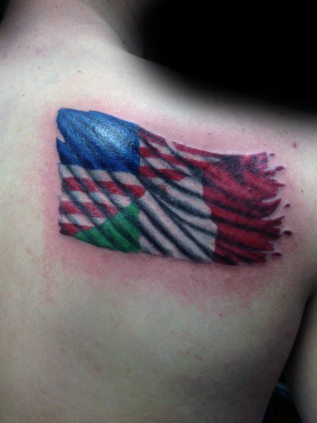 tatuaje bandera italiana 11