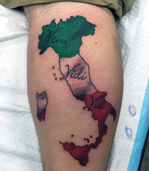 tatuaje bandera italiana 31