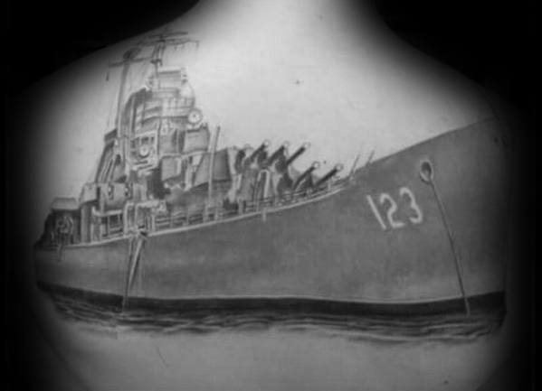 tatuaje barco guerra acorazado 25