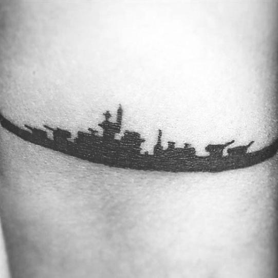 tatuaje barco guerra acorazado 57