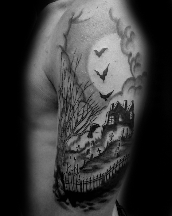 tatuaje casa encantanda 09