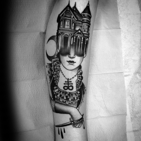 tatuaje casa encantanda 103