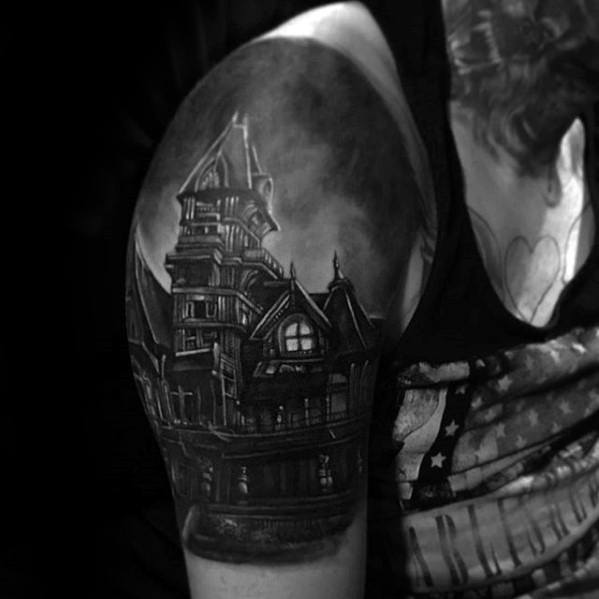 tatuaje casa encantanda 13