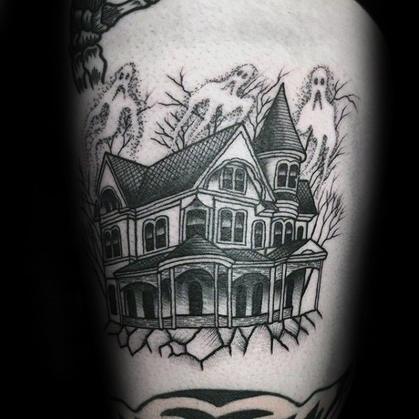 tatuaje casa encantanda 83
