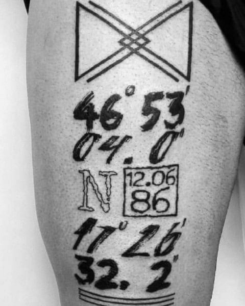 tatuaje coordenada geografica 83