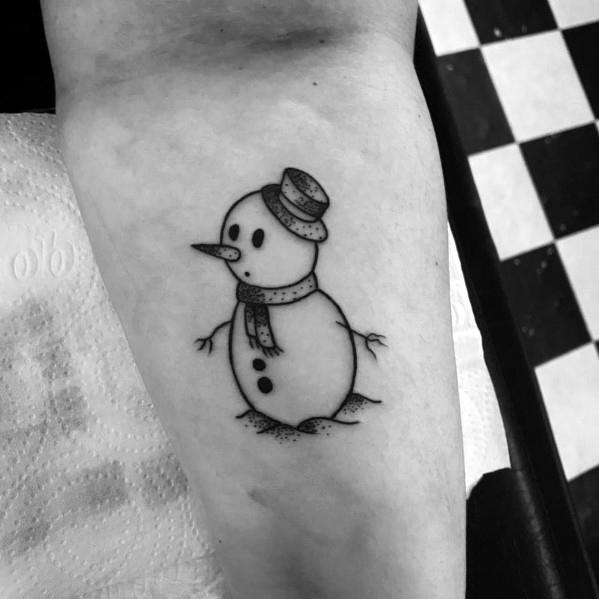 tatuaje muneco de nieve 15