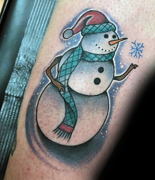 tatuaje muneco de nieve 29