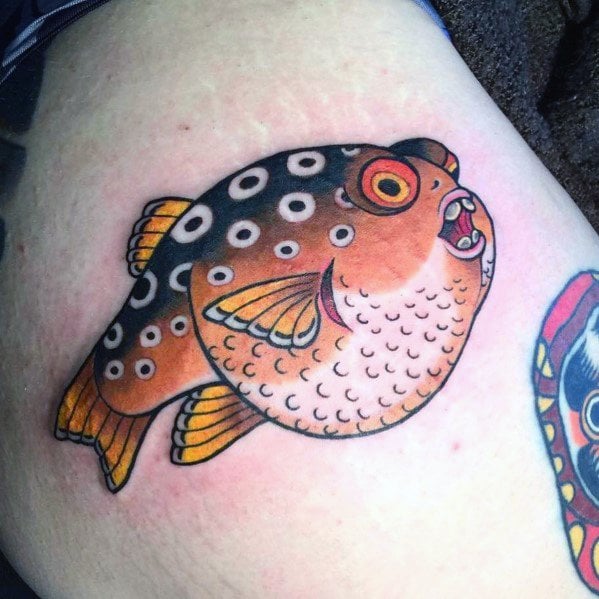 tatuaje pez globo 19