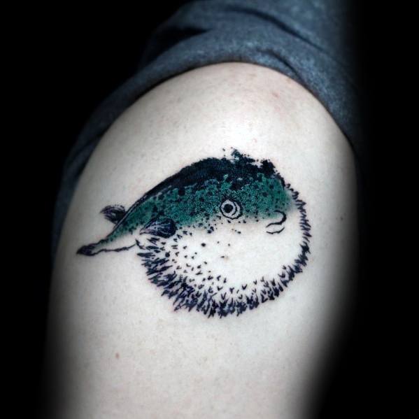 tatuaje pez globo 39