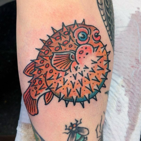 tatuaje pez globo 65
