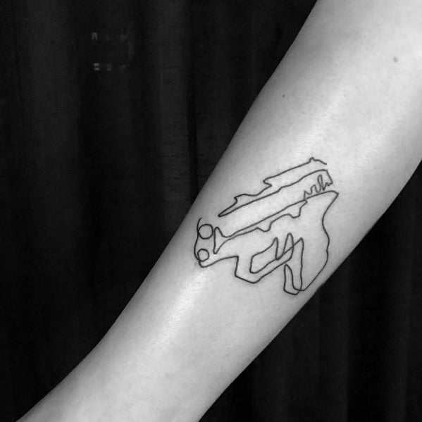 tatuaje pistola glock 13