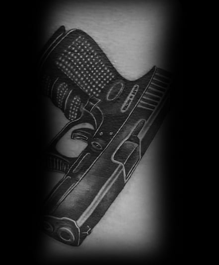 tatuaje pistola glock 25