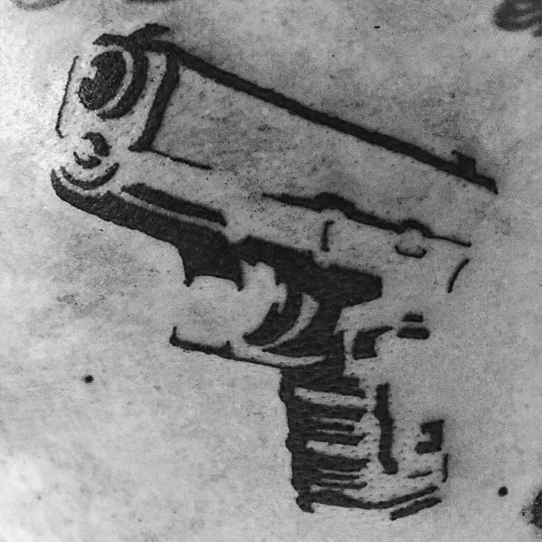 tatuaje pistola glock 35