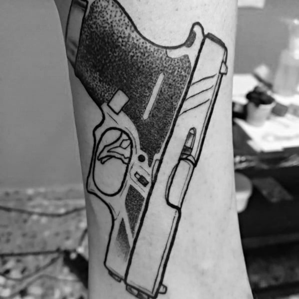 tatuaje pistola glock 87