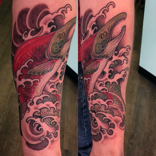 tatuaje salmon 33