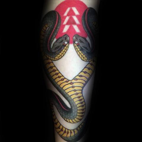 tatuaje serpiente dos cabezas 25