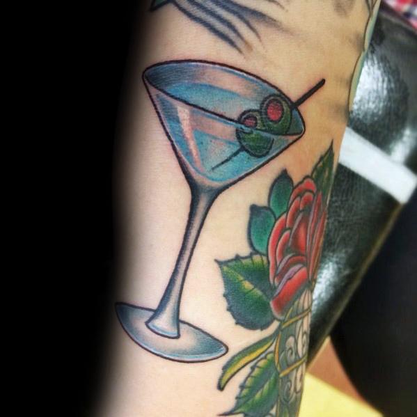 tatuaje vaso martini 15
