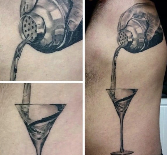 tatuaje vaso martini 19