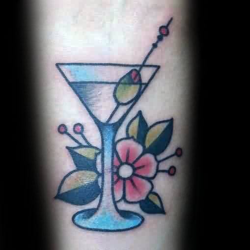 tatuaje vaso martini 47