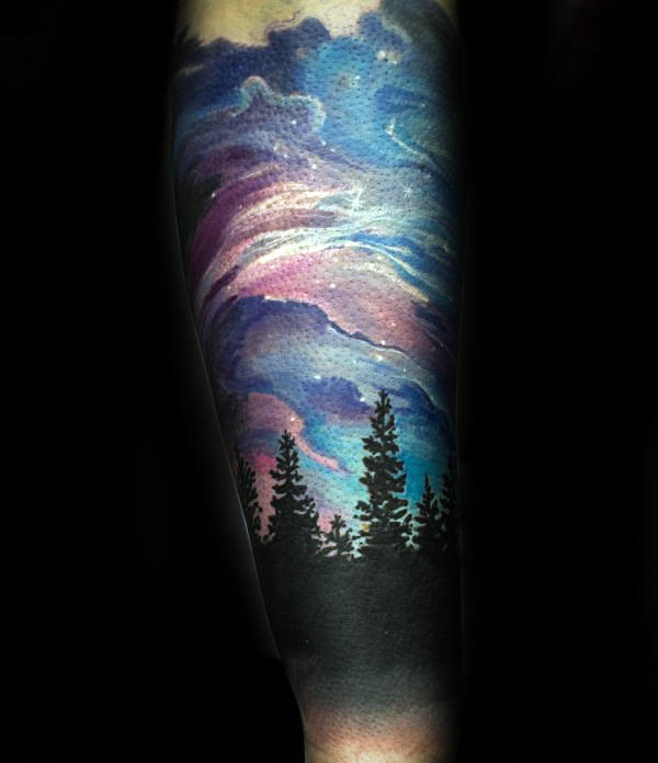 tatuaje aurora boreal polar 13