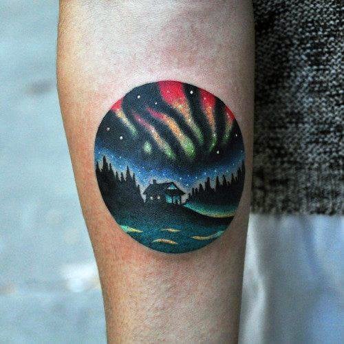 tatuaje aurora boreal polar 25