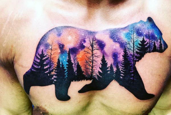tatuaje aurora boreal polar 39
