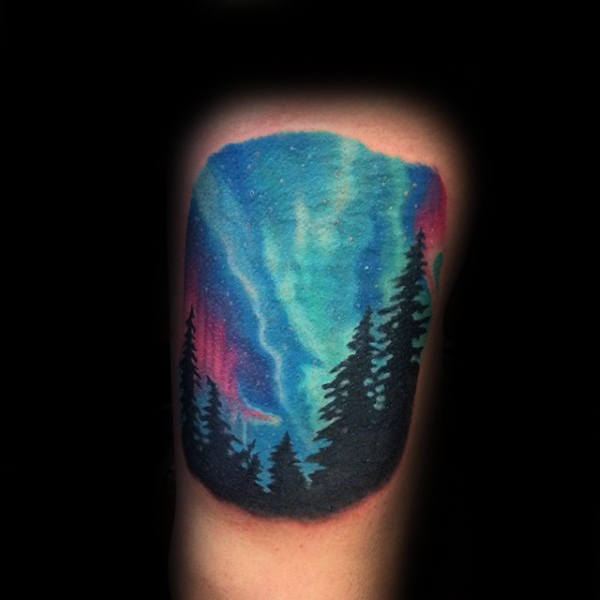 tatuaje aurora boreal polar 43