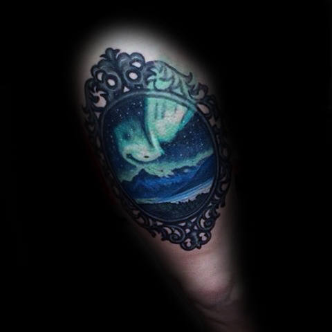 tatuaje aurora boreal polar 45