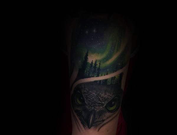 tatuaje aurora boreal polar 61