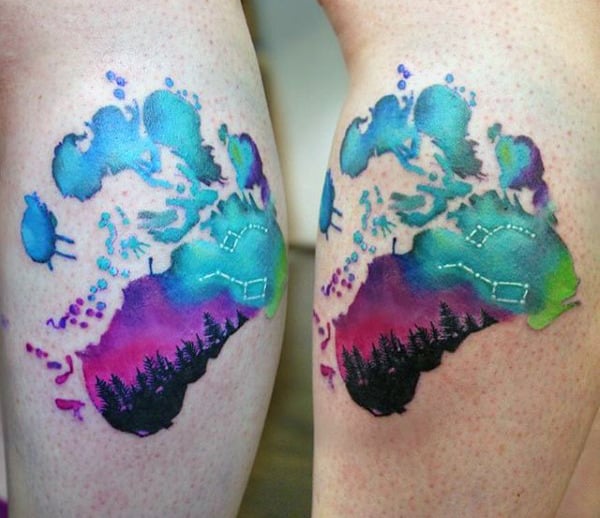 tatuaje aurora boreal polar 63