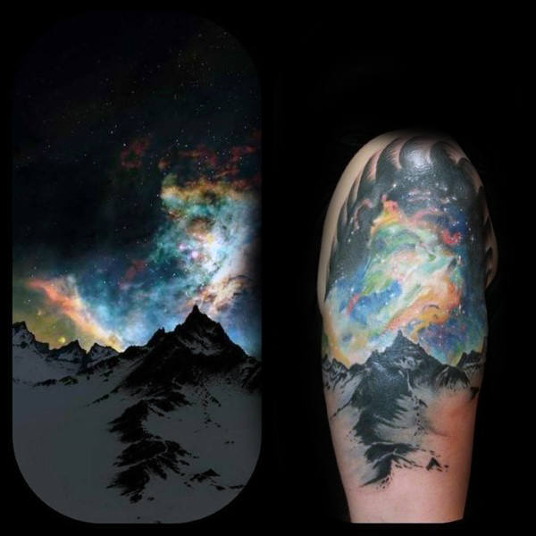 tatuaje aurora boreal polar 67