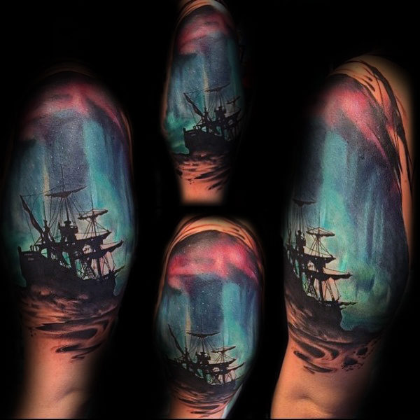 tatuaje aurora boreal polar 71