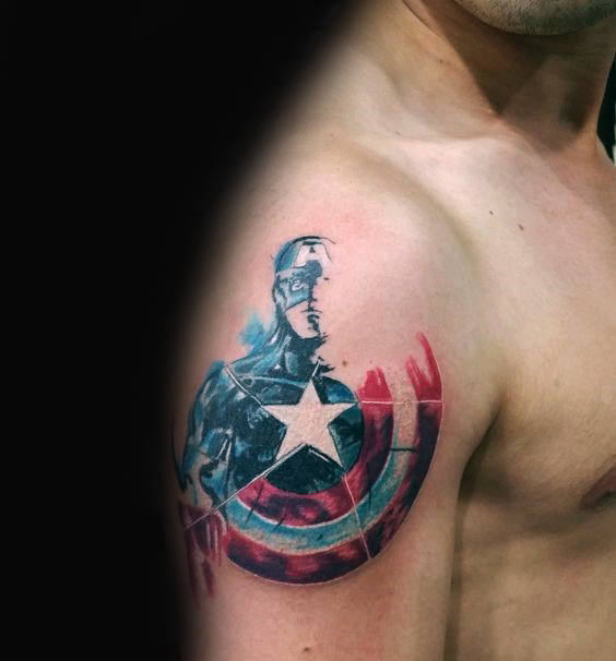 tatuaje capitan america 123