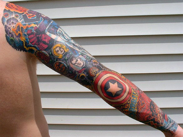 tatuaje capitan america 21