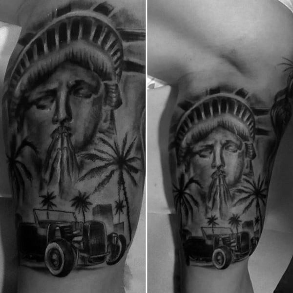 tatuaje coche antiguo americano hot rod 23