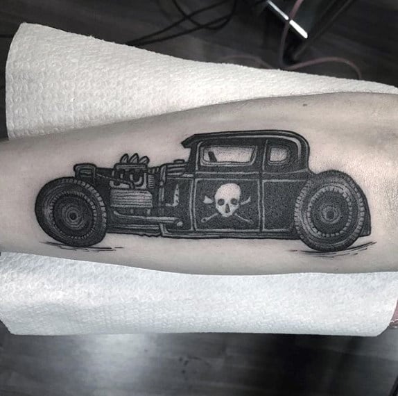 tatuaje coche antiguo americano hot rod 33