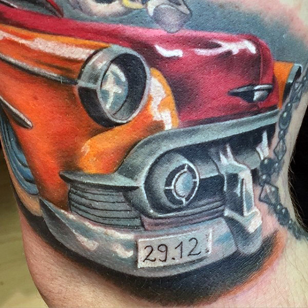 tatuaje coche antiguo americano hot rod 37