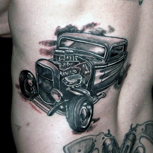 tatuaje coche antiguo americano hot rod 41