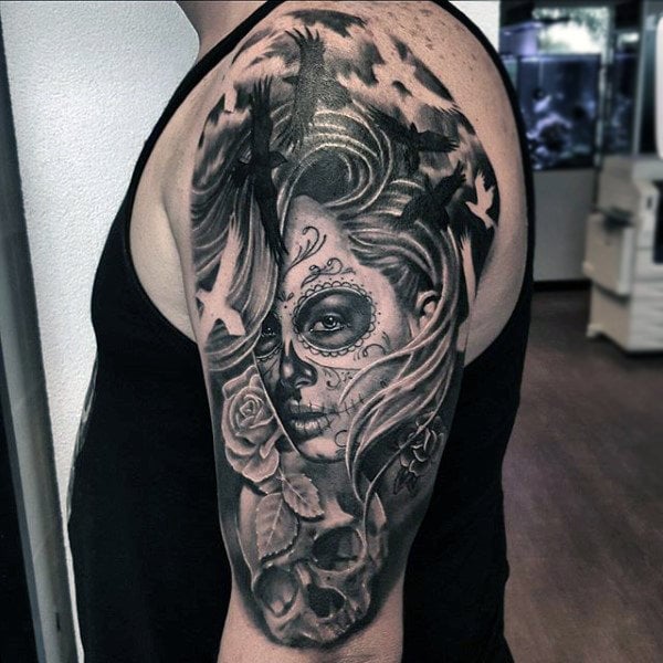 tatuaje dia de los muertos 19