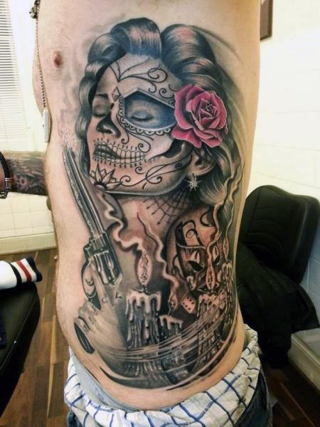tatuaje dia de los muertos 77